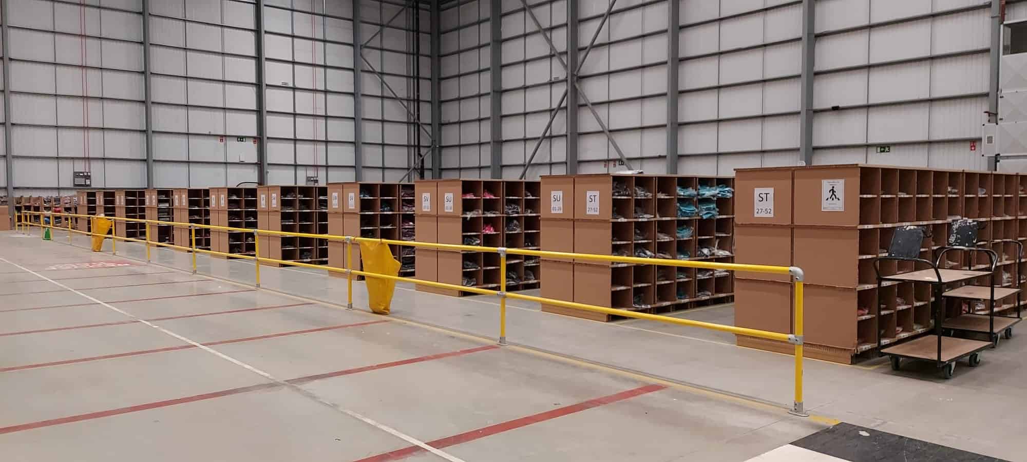 Warehouse organisation with PIX Pick bins