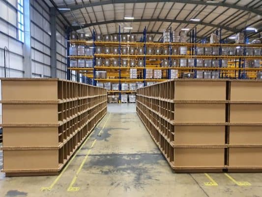 multiple storage units for warehousing