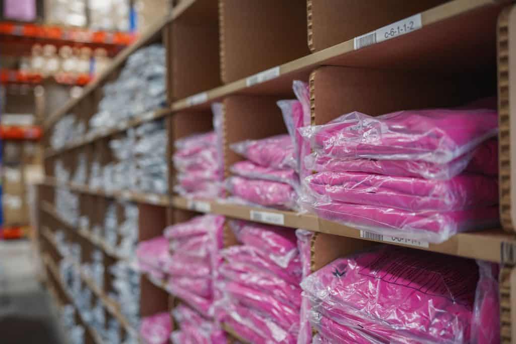 Storage bins for Apparel