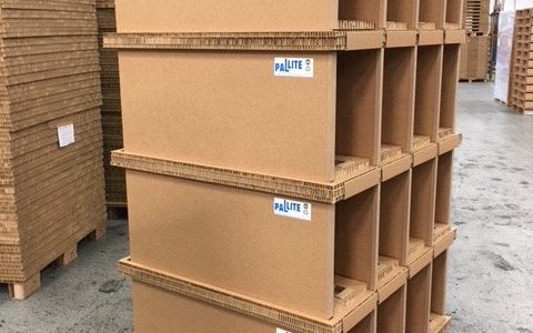 PIX 16 flexible and strong honeycomb cardboard warehouse shelving