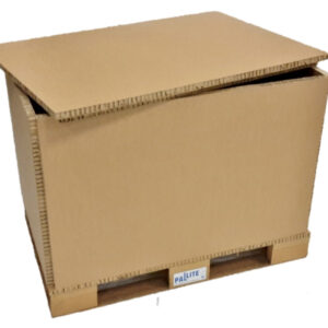 Collapsible shipping box with Pallet