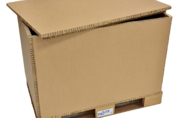 Collapsible shipping box with Pallet
