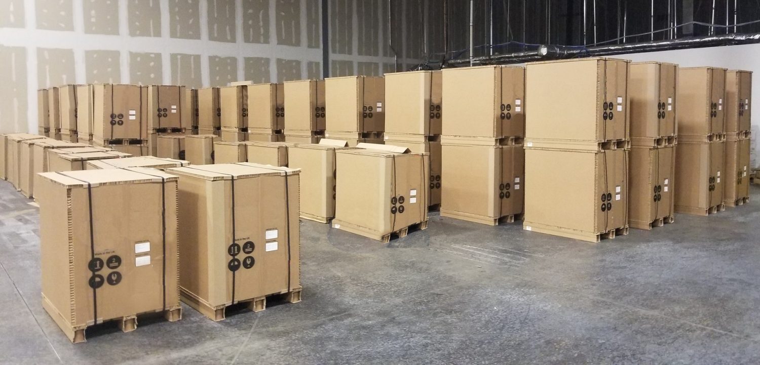 Shipping crates storage