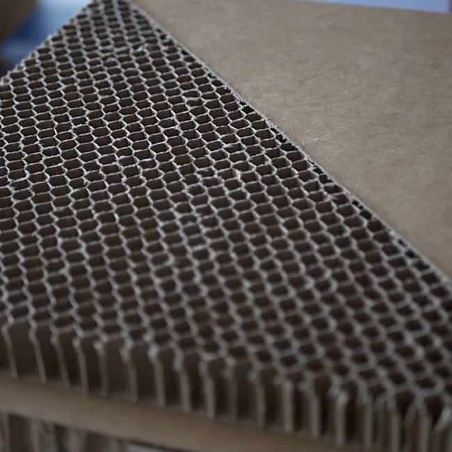 honeycomb paper cardboard detail