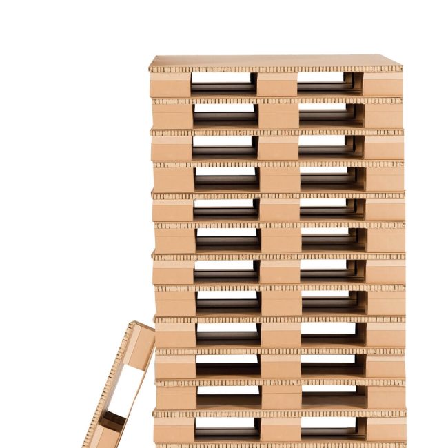 Logistic cardboard Pallet stack