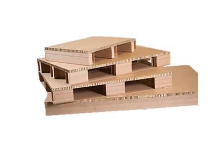 Robust lightweight honeycomb cardboard pallets