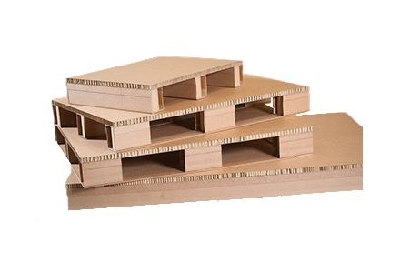 Various Honeycomb cardboard ISPM-15 exempt Pallets