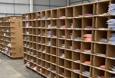 Slots in situ twin 64 unit with high density warehouse storage