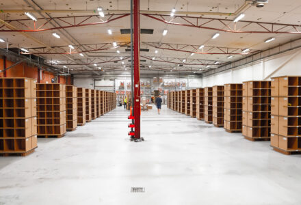 sustainable warehouse storage units