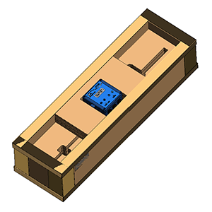 PALLITE custom shipping crate for monitoring equipment